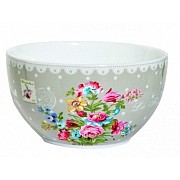 Салатник R2S Цветы 12 см серый
