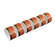Набор колец для салфеток Leander Сабина Версаче красная линия 6 шт