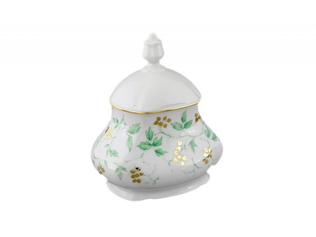 Шкатулка для чайных пакетов Leander Мэри-Энн Зеленые цветы 0,65л