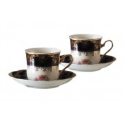 Набор из двух чайных пар Leander Мэри-Энн Кобальт 0086 0,2 л