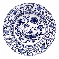 Набор тарелок глубоких Leander Мэри-Энн Луковый рисунок 23 см 6 шт