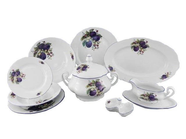 Сервиз столовый Leander Мэри-Энн 2408 Сливы на 6 персон 25 предметов