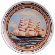 Тарелка настенная 21 см Парусники 02110141-A903