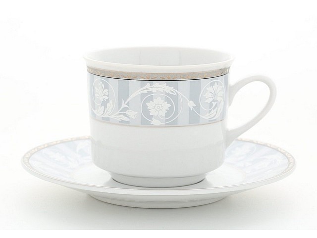 Набор чашек высоких с блюдцем Leander Сабина 1013 6 персон 0,2 л