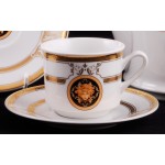 Сервиз чайный Leander Версаче A126 Золотая лента на 12 персон 27 предметов