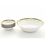 Набор салатников Leander Сабина 0711 Фрукты на зеленой ленте 7 предметов