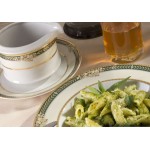 Набор тарелок глубоких Leander Сабина 0711 Фрукты на зеленой ленте 23 см 6 шт