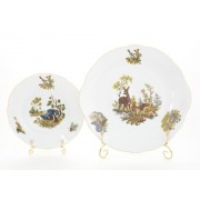 Сервиз для торта 19 см Leander Мэри-энн Охота 7 предметов