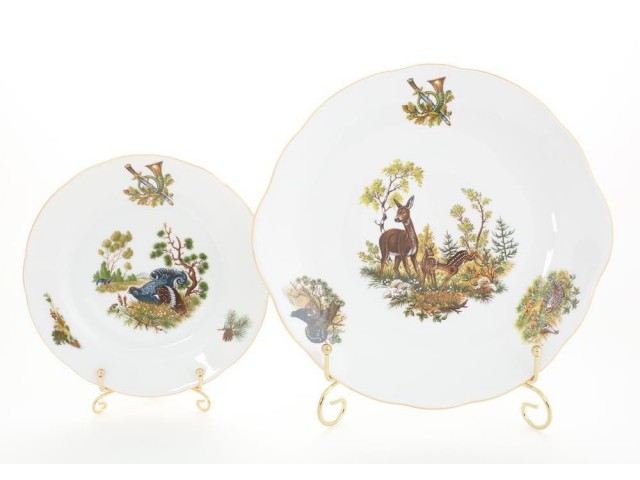 Сервиз для торта 19 см Leander Мэри-энн Охота 7 предметов