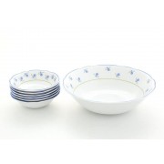 Набор салатников Leander Мэри-Энн Синие цветы 7 предметов