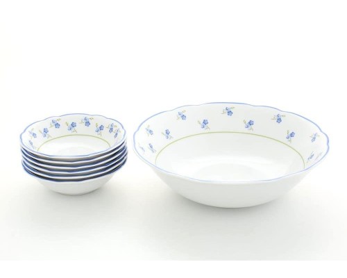 Набор салатников Leander Мэри-Энн Синие цветы 7 предметов