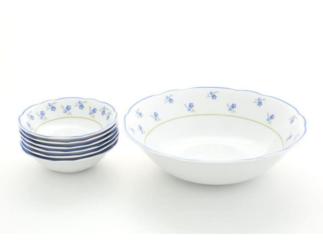 Набор салатников Leander Мэри-Энн Синие цветы 7 предметов