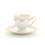 Чашка высокая с блюдцем Leander Соната 0158k с блюдцем 0,15 л