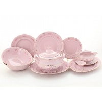 Сервиз столовый Соната Гармония Leander розовый на 6 персон 25 предметов