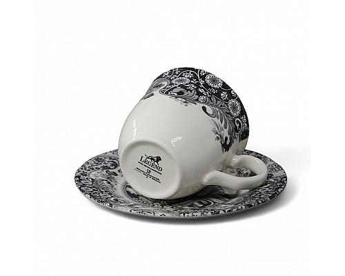 Чашка 240 мл с блюдцем 16 см Rome Grey Claytan