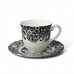 Чашка 240 мл с блюдцем 16 см Rome Grey Claytan