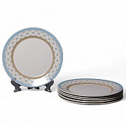 Набор десертных тарелок 21 см на 6 персон Tealstar Claytan