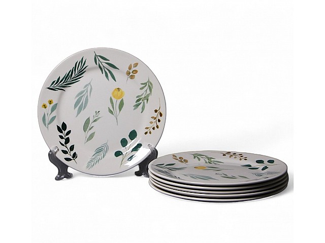 Набор десертных тарелок 21 см на 6 персон Ashland Claytan