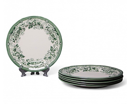 Набор обеденных тарелок 26 см на 6 персон DIANA Rose Jade Green Claytan