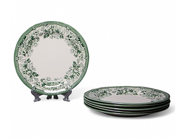 Набор обеденных тарелок 26 см на 6 персон DIANA Rose Jade Green Claytan