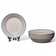 Набор глубоких тарелок 20 см на 6 персон Tealstar Claytan