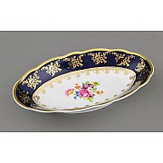 Блюдо овальное Leander Мэри-Энн Кобальт 0086 23 см