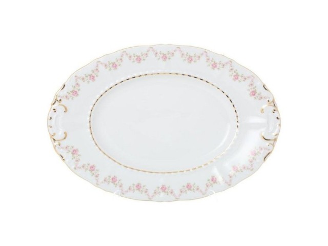 Блюдо овальное Leander Соната Мелкие цветы 32см
