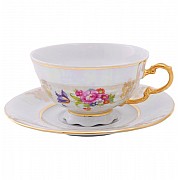 Набор чашек низких с блюдцем Leander Соната Перламутр 6 персон 0,2 л