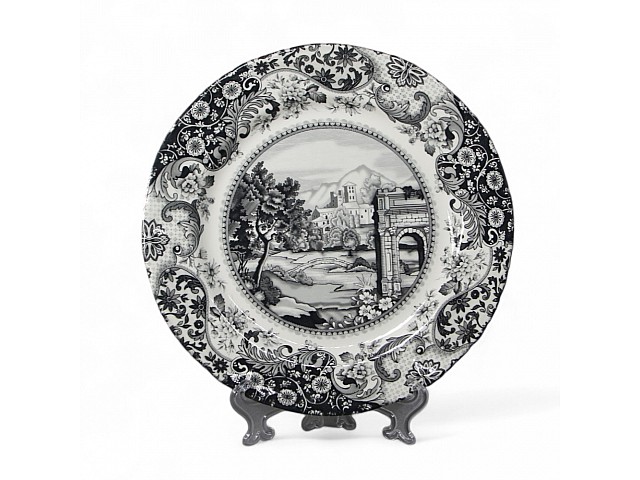 Тарелка обеденная 27 см Rome Grey Claytan