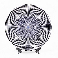 Тарелка обеденная 27 см Singapore Blue Claytan