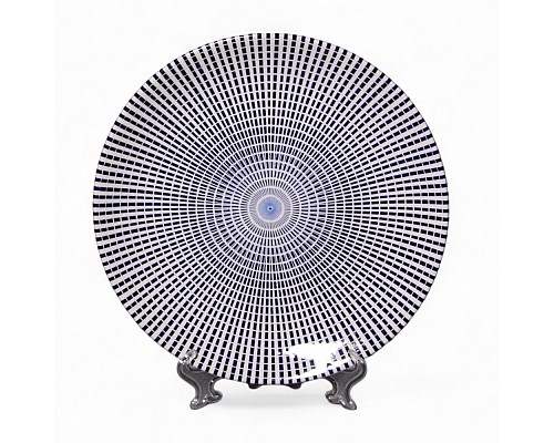 Тарелка обеденная 27 см Singapore Blue Claytan