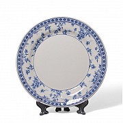 Тарелка обеденная 26 см Rose Cluster Blue Claytan