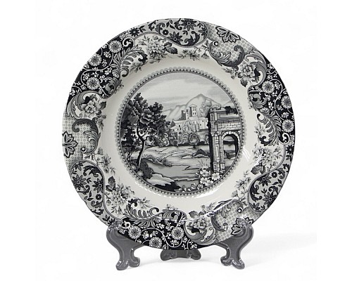 Тарелка глубокая 23 см Rome Grey Claytan