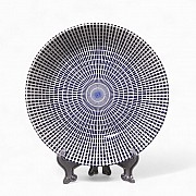 Тарелка глубокая 20 см Singapore Blue Claytan