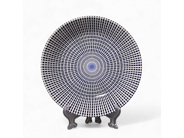 Тарелка глубокая 20 см Singapore Blue Claytan