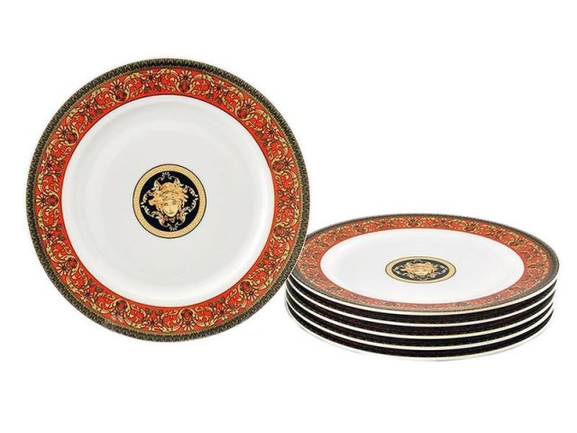 Набор тарелок 19 см Сабина Версаче красная линия Leander