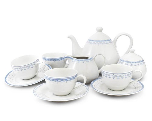 Чайный сервиз Голубой рисунок HyggeLine Leander на 4 персоны