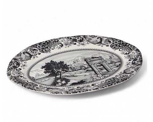 Блюдо овальное 25,5 см Rome Grey Claytan