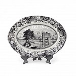 Блюдо овальное 25,5 см Rome Grey Claytan