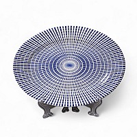 Блюдо овальное 25,5 см Singapore Blue Claytan