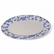 Блюдо овальное 25,5 см Rose Cluster Blue Claytan