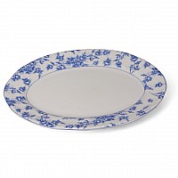 Блюдо овальное 25,5 см Rose Cluster Blue Claytan