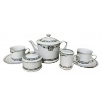 Сервиз чайный Rudolf Kampf Роза и Ленты 2275 на 6 персон 15 предметов в подарочном коробе