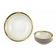 Набор салатников Leander Сабина 0711 Фрукты на зеленой ленте 7 предметов