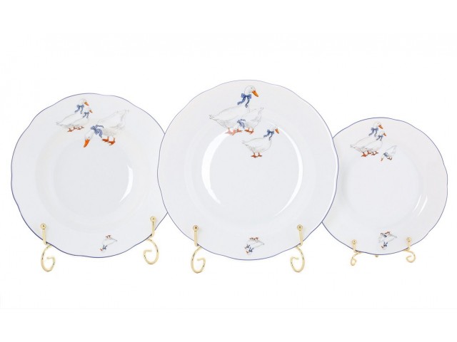 Набор тарелок Leander Мэри-Энн Гуси на 12 персон 36 предметов