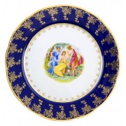 Набор тарелок мелких Leander Мэри-Энн Мадонна кобальт 0179 25 см 6 шт