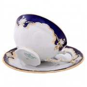 Набор чашек низких с блюдцем Leander Соната Кобальт 6 персон 0,2 л