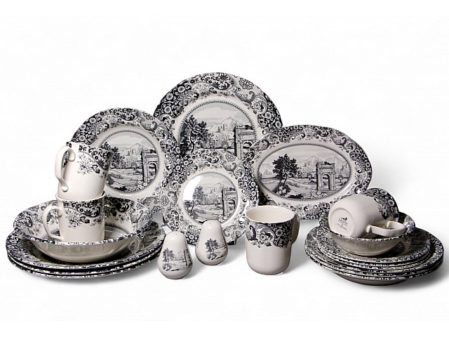 Сервиз столовый на 4 персоны 21 предмет Rome Grey Claytan