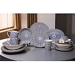 Сервиз столовый на 4 персоны 19 предметов Singapore Blue Claytan