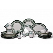 Сервиз столовый на 4 персоны 21 предмет DIANA Rose Jade Green Claytan